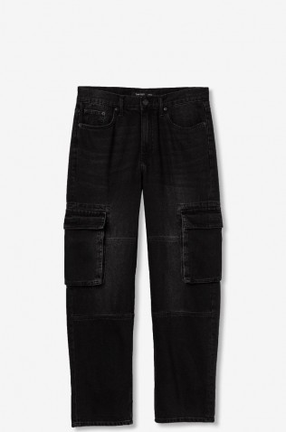 Παντελόνι  Jeans Cargo ΓΙΑ ΑΓΟΡΙΑ TIFFOSI 10062340-P10 Μαύρο