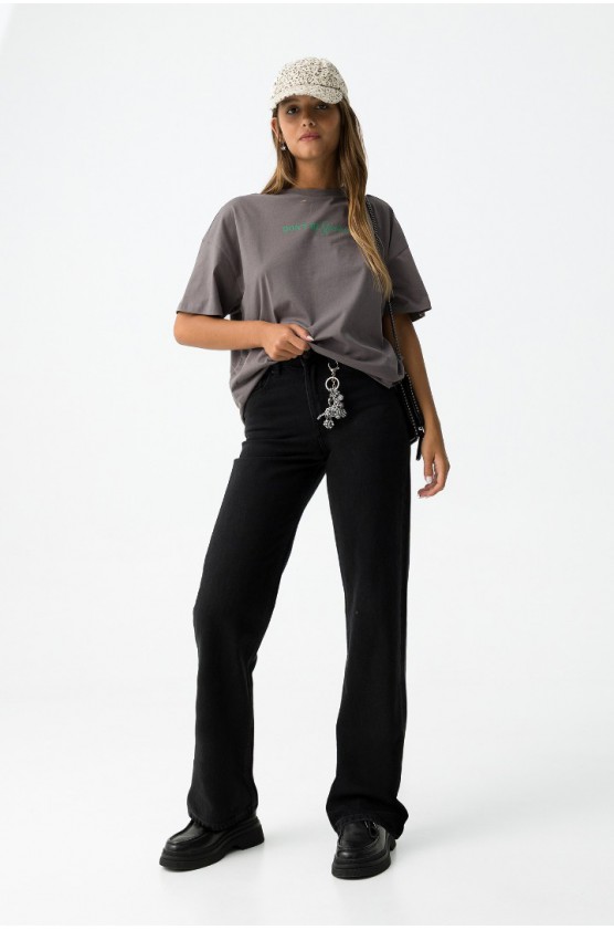 Τζιν Taylor Straight Fit ΓΙΑ ΚΟΡΙΤΣΙΑ TIFFOSI 10062745-P10 ΜΑΥΡΟ