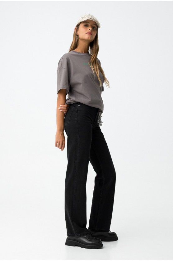 Τζιν Taylor Straight Fit ΓΙΑ ΚΟΡΙΤΣΙΑ TIFFOSI 10062745-P10 ΜΑΥΡΟ