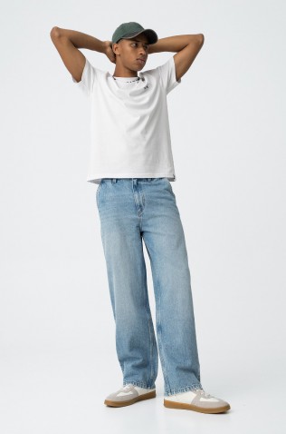 Παντελόνι Τζιν Chris Skater Fit  για αγόρια Tiffosi 10063224-M10 Μπλε