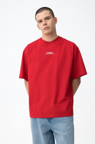 ΜΠΛΟΥΖΑ T-shirt  Casual ΓΙΑ ΑΓΟΡΙ TIFFOSI 10064437-515 ΚΟΚΚΙΝΟ