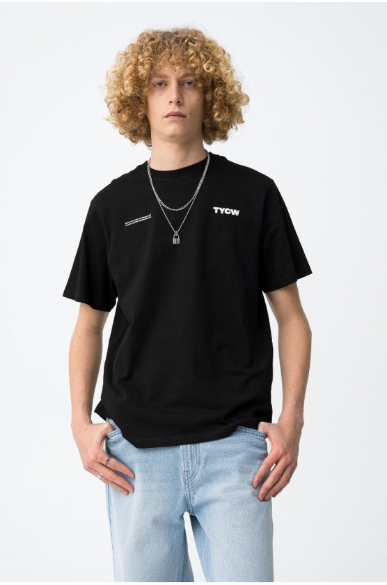 ΜΠΛΟΥΖΑ T-shirt Branca Casual ΓΙΑ ΑΓΟΡΙ TIFFOSI 10064444-000 ΜΑΥΡΟ