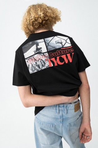 ΜΠΛΟΥΖΑ T-shirt Branca Casual ΓΙΑ ΑΓΟΡΙ TIFFOSI 10064444-000 ΜΑΥΡΟ
