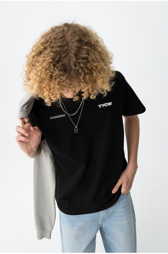 ΜΠΛΟΥΖΑ T-shirt Branca Casual ΓΙΑ ΑΓΟΡΙ TIFFOSI 10064444-000 ΜΑΥΡΟ