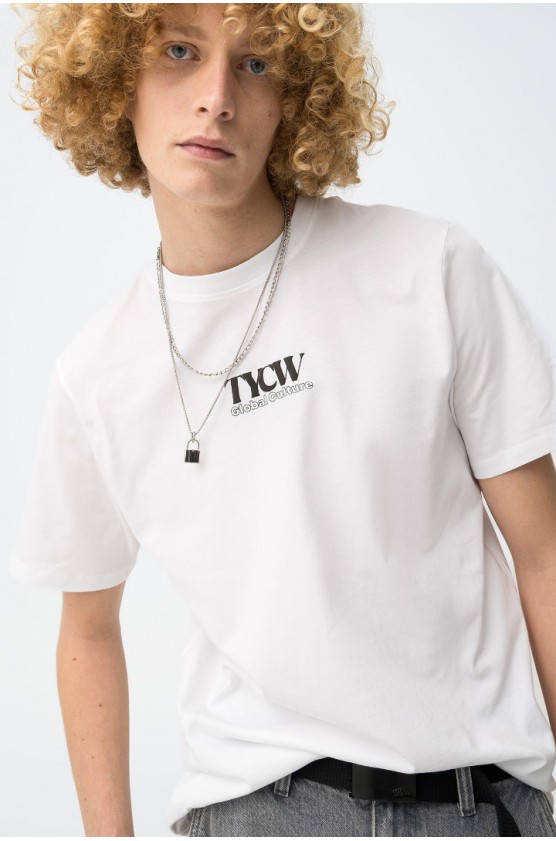 ΜΠΛΟΥΖΑ T-shirt Branca Casual ΓΙΑ ΑΓΟΡΙ TIFFOSI 10064444-001 ΛΕΥΚΟ