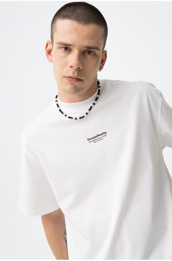 ΜΠΛΟΥΖΑ T-shirt Branca Casual ΓΙΑ ΑΓΟΡΙ TIFFOSI 10064472-001 ΛΕΥΚΟ
