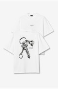 ΜΠΛΟΥΖΑ T-shirt Branca Casual ΓΙΑ ΑΓΟΡΙ TIFFOSI 10064472-001 ΛΕΥΚΟ