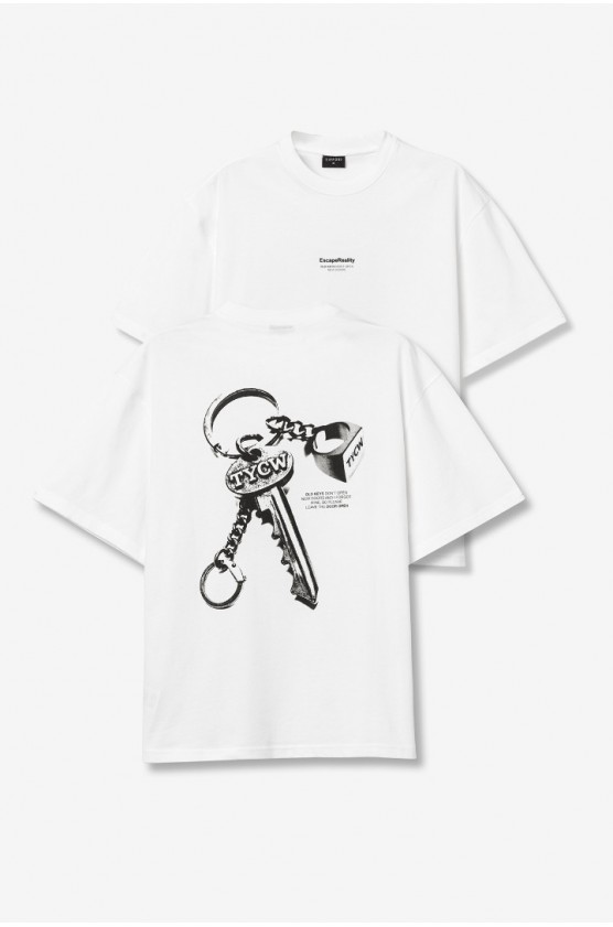 ΜΠΛΟΥΖΑ T-shirt Branca Casual ΓΙΑ ΑΓΟΡΙ TIFFOSI 10064472-001 ΛΕΥΚΟ