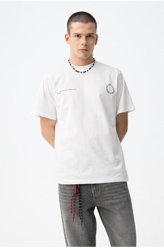 ΜΠΛΟΥΖΑ T-shirt Branca Casual ΓΙΑ ΑΓΟΡΙ TIFFOSI 10064474-001 ΛΕΥΚΟ