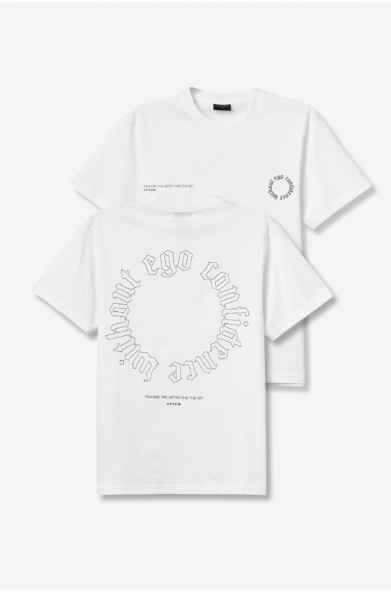 ΜΠΛΟΥΖΑ T-shirt Branca Casual ΓΙΑ ΑΓΟΡΙ TIFFOSI 10064474-001 ΛΕΥΚΟ