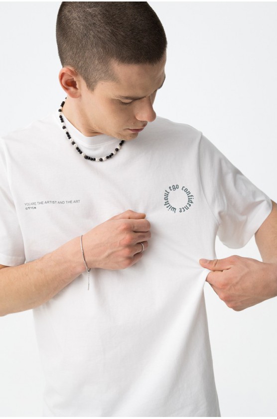 ΜΠΛΟΥΖΑ T-shirt Branca Casual ΓΙΑ ΑΓΟΡΙ TIFFOSI 10064474-001 ΛΕΥΚΟ