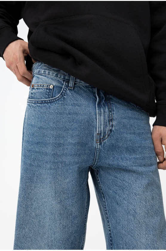 Παντελόνι Τζιν Wide Leg  για αγόρια Tiffosi 10064519-M20 Μπλε