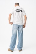Παντελόνι Τζιν Oski Super Baggy  για αγόρια Tiffosi 10064531-M10 Μπλε ανοιχτό