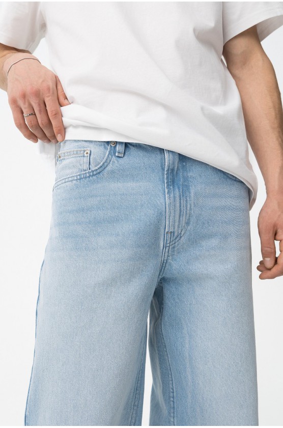 Παντελόνι Τζιν Oski Super Baggy  για αγόρια Tiffosi 10064531-M10 Μπλε ανοιχτό