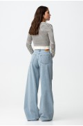 ΤΖΙΝ WIDE LEG  ΠΑΝΤΕΛΟΝΙ  ΓΙΑ ΚΟΡΙΤΣΙΑ TIFFOSI 10065385-C20 ΓΑΛΑΖΙΟ