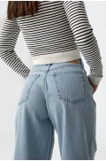 ΤΖΙΝ WIDE LEG  ΠΑΝΤΕΛΟΝΙ  ΓΙΑ ΚΟΡΙΤΣΙΑ TIFFOSI 10065385-C20 ΓΑΛΑΖΙΟ
