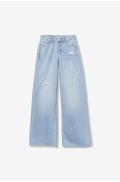 ΤΖΙΝ WIDE LEG  ΠΑΝΤΕΛΟΝΙ  ΓΙΑ ΚΟΡΙΤΣΙΑ TIFFOSI 10065385-C20 ΓΑΛΑΖΙΟ
