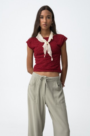 ΜΠΛΟΥΖΑ ΜΕ ΔΑΝΤΕΛΑ  ΓΙΑ ΚΟΡΙΤΣΙΑ TIFFOSI 10065531-546 ΜΠΟΡΝΤΟ