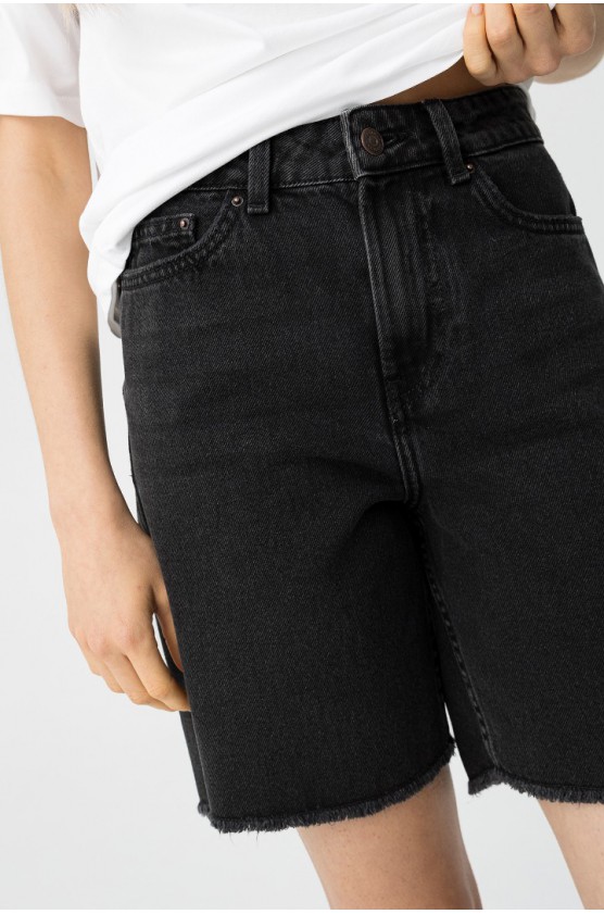 Τζιν σορτς Mom Fit  ΓΙΑ ΚΟΡΙΤΣΙΑ TIFFOSI 10059583-P10 ΜΑΥΡΟ