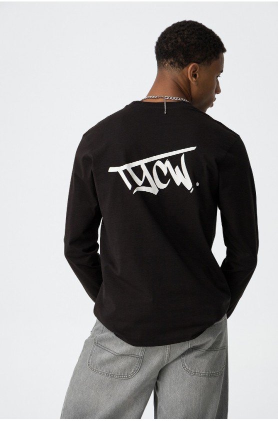 ΜΠΛΟΥΖΑ T-shirt  ΓΙΑ ΑΓΟΡΙ TIFFOSI 10061849-000 ΜΑΥΡΟ