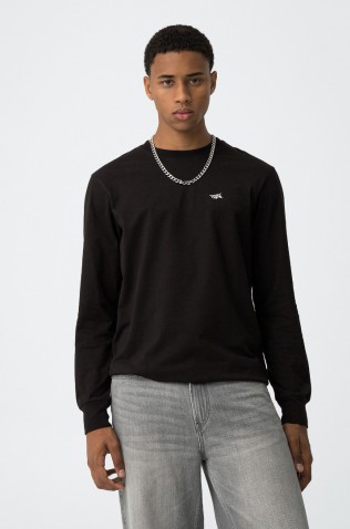 ΜΠΛΟΥΖΑ T-shirt  ΓΙΑ ΑΓΟΡΙ TIFFOSI 10061849-000 ΜΑΥΡΟ