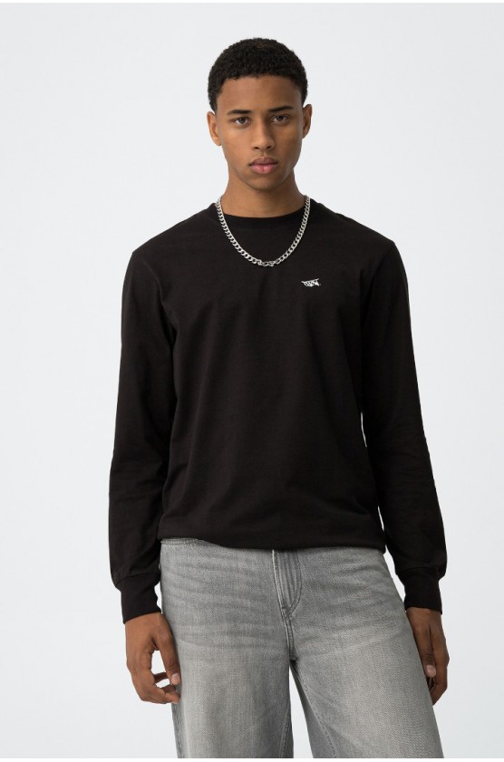 ΜΠΛΟΥΖΑ T-shirt  ΓΙΑ ΑΓΟΡΙ TIFFOSI 10061849-000 ΜΑΥΡΟ