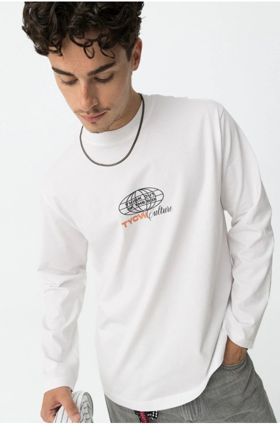 ΜΠΛΟΥΖΑ T-shirt  ΓΙΑ ΑΓΟΡΙ TIFFOSI 10062963-001 ΛΕΥΚΟ