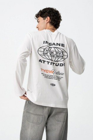 ΜΠΛΟΥΖΑ T-shirt  ΓΙΑ ΑΓΟΡΙ TIFFOSI 10062963-001 ΛΕΥΚΟ