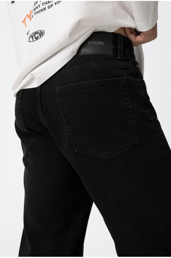 Παντελόνι Τζιν Wayne Relaxed Fit  για αγόρια Tiffosi 10062279-P10 Μαύρο