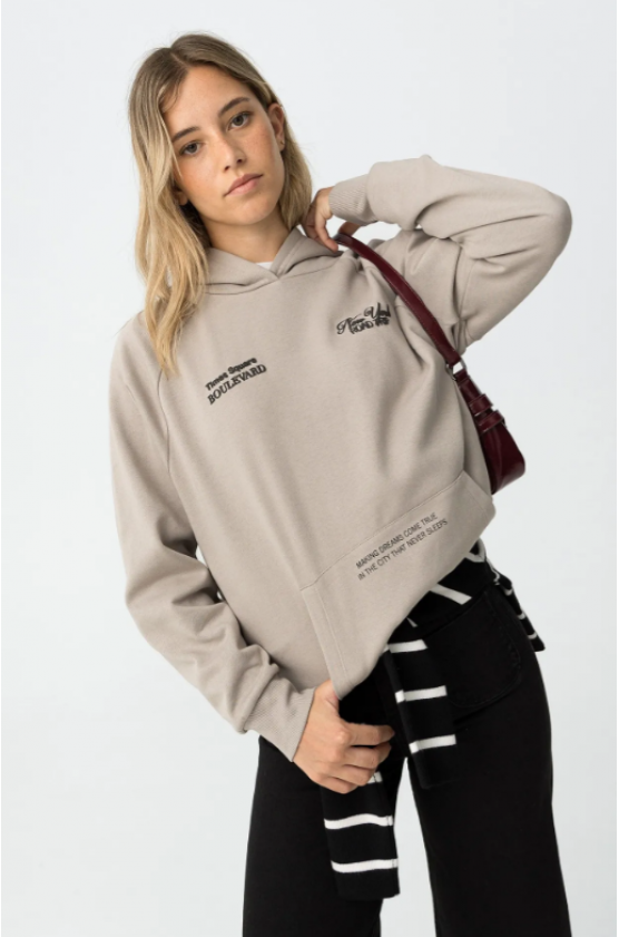 ΜΠΛΟΥΖΑ ΦΟΥΤΕΡ OVERSIZE ΓΙΑ ΚΟΡΙΤΣΙΑ TIFFOSI 10062132-134 ΜΠΕΖ