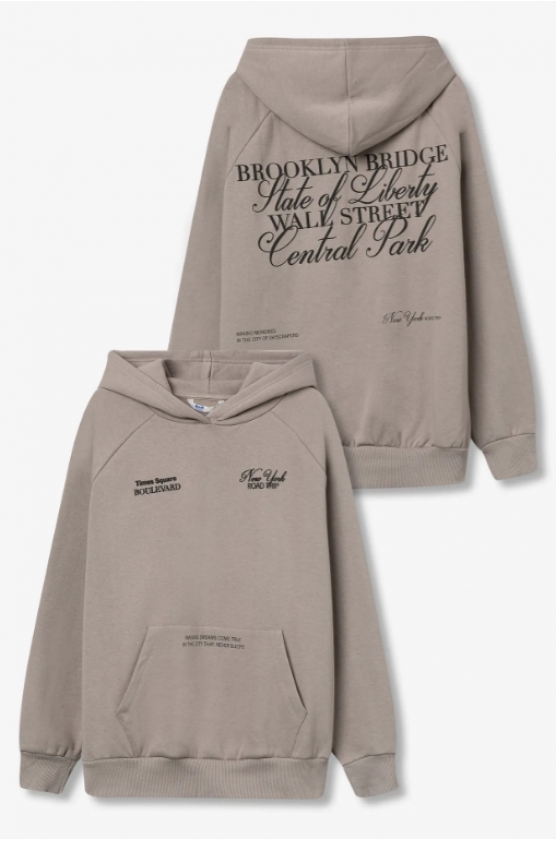 ΜΠΛΟΥΖΑ ΦΟΥΤΕΡ OVERSIZE ΓΙΑ ΚΟΡΙΤΣΙΑ TIFFOSI 10062132-134 ΜΠΕΖ